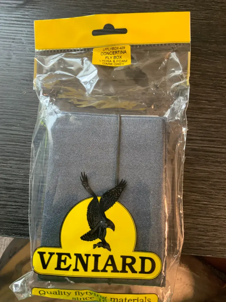 [00004251] Lycra & Foam Concertina Fly Box (Dark Grey)