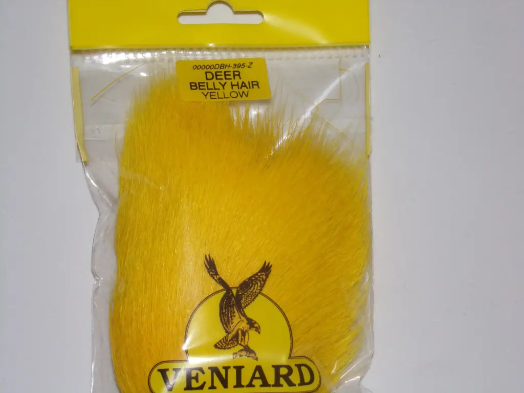 [00004350] Veniard Deer Hair Belly Body (Yellow, Belly)