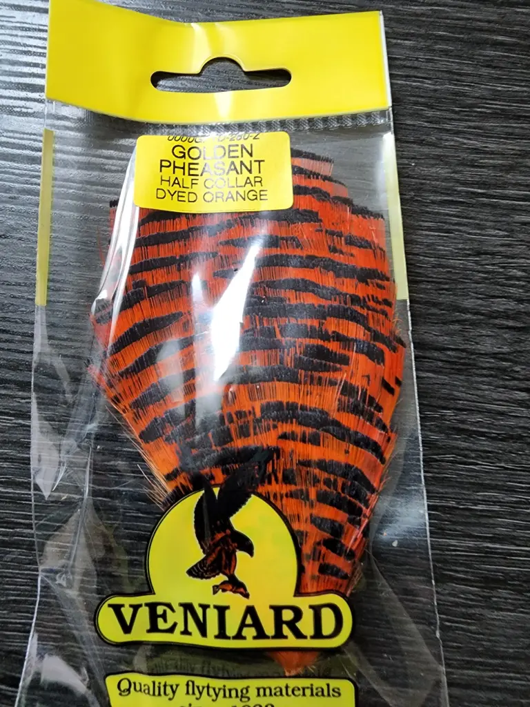 Golden Pheasent 1/2 Collard Tippet (Red, Full)